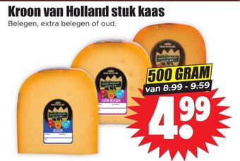 Dirk Kroon van Holland stuk kaas 500 gram aanbieding
