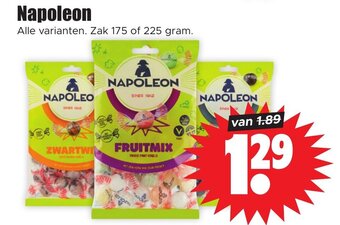 Dirk Napoleon Alle varianten. Zak 175 of 225 gram. aanbieding