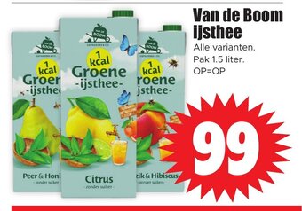 Dirk Van de Boom ijsthee 1.5 liter aanbieding