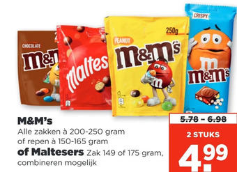 PLUS M&m's aanbieding