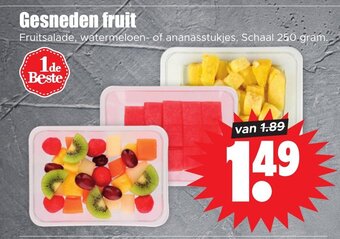 Dirk Gesneden fruit aanbieding