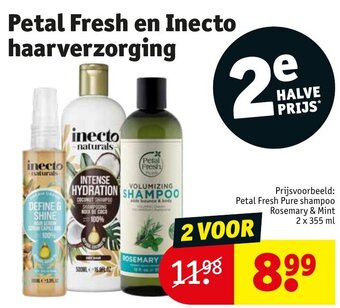 Kruidvat Petal Fresh en Inecto haarverzorging aanbieding