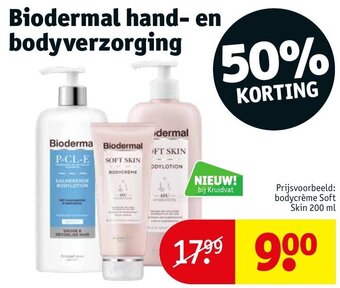 Kruidvat Biodermal hand- en bodyverzorging aanbieding