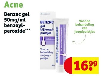 Kruidvat Benzac gel 50mg/ml benzoyl-peroxide aanbieding