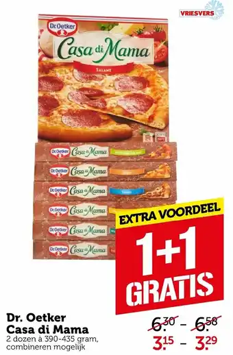 Coop Dr. Oetker Casa di Mama 2*390-435g aanbieding