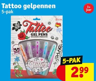 Kruidvat Tattoo gelpennen 5-pak aanbieding