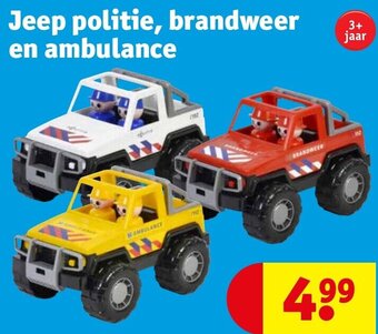 Kruidvat Jeep politie, brandweer en ambulance aanbieding