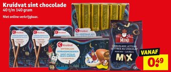 Kruidvat Kruidvat sint chocolade 40 t/m 140 gram aanbieding