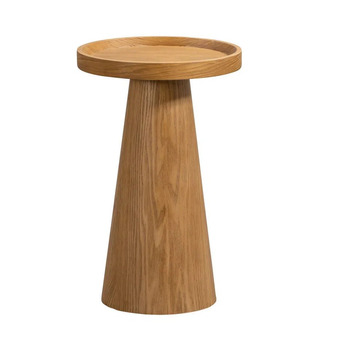 Leen Bakker Bijzettafel donna - naturel - 50xø33 cm aanbieding