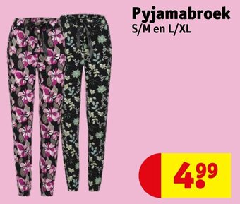 Kruidvat Pyjamabroek S/M en L/XL aanbieding