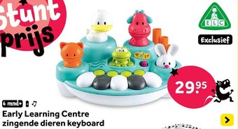 Intertoys Early Learning Centre zingende dieren keyboard aanbieding