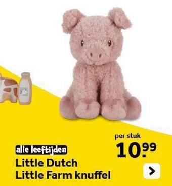 Intertoys Little Dutch Little Farm knuffel aanbieding