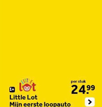 Intertoys Little Lot Mijn eerste loopauto aanbieding