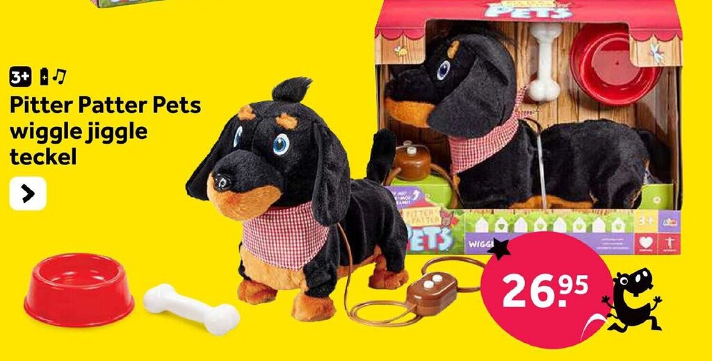 Pitter Patter Pets wiggle jiggle teckel aanbieding bij Intertoys