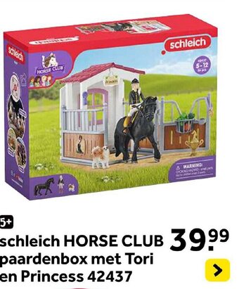 Intertoys schleich HORSE CLUB paardenbox met Tori en Princess 42437 aanbieding