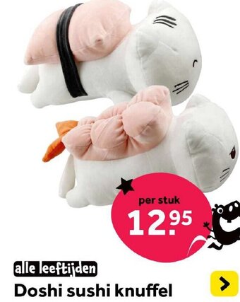 Intertoys Doshi sushi knuffel aanbieding