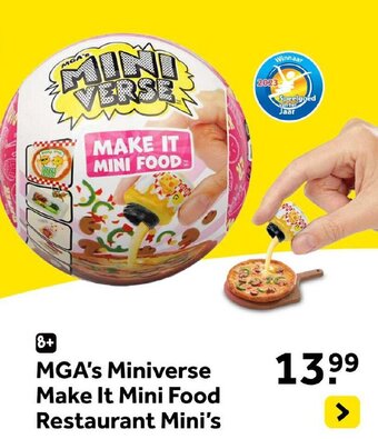 Intertoys MGA's Miniverse Make It Mini Food Restaurant Mini's aanbieding