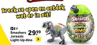 Intertoys Smashers Jurassic Light-Up dino aanbieding