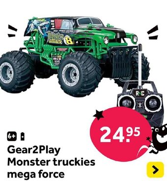 Intertoys Gear2Play Monster truckies mega force aanbieding