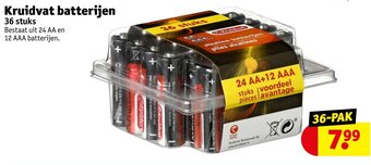 Kruidvat Kruidvat batterijen 36 stuks aanbieding