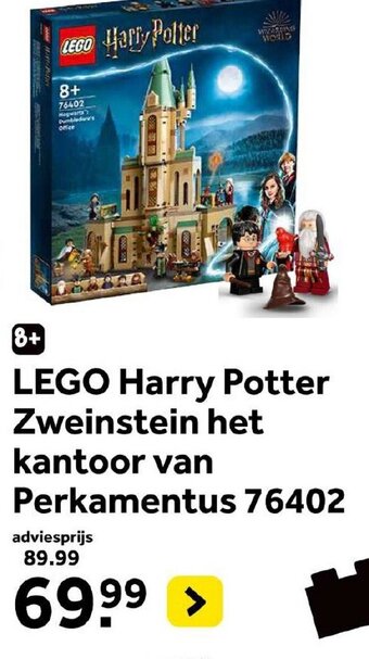 Intertoys LEGO Harry Potter Zweinstein het kantoor van Perkamentus 76402 aanbieding