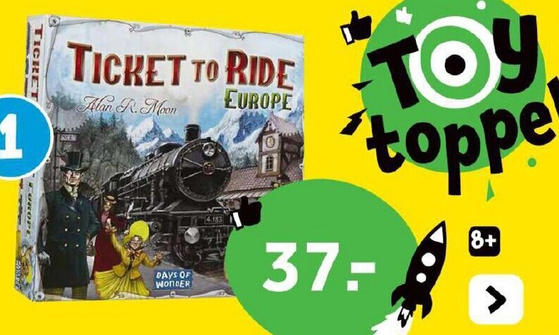 TICKET TO RIDE bordspel aanbieding bij Intertoys