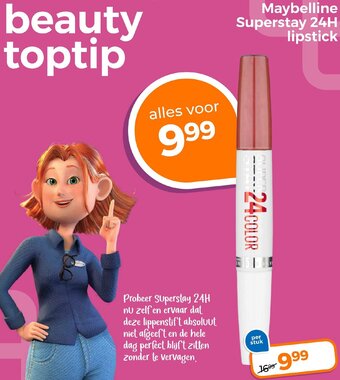 Trekpleister Maybelline Superstay 24H lipstick aanbieding