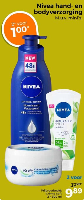 Trekpleister Nivea hand- en bodyverzorging aanbieding