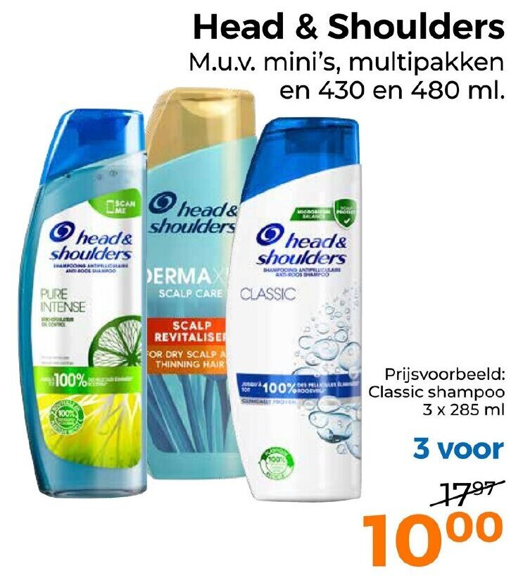 Head & Shoulders aanbieding bij Trekpleister