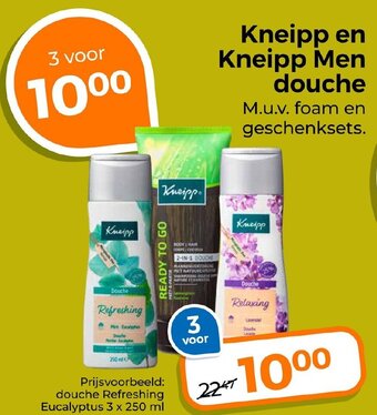 Trekpleister Kneipp en Kneipp Men douche aanbieding