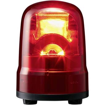 Conrad Patlite signaallamp skh-m1t-r skh-m1t-r rood rood zwaailicht 12 v/dc, 24 v/dc aanbieding