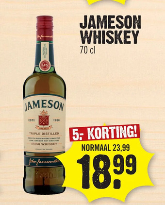 Super Dirck 3 Jameson whiskey aanbieding