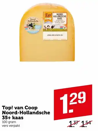 Coop Top! van Coop Noord-Hollandsche 35+ kaas 100g aanbieding