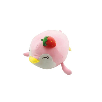 Intertoys Doshi pinguïn knuffel - 30 cm - roze aanbieding