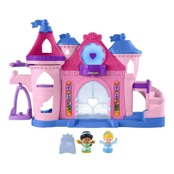 Intertoys Fisher-price little people disney prinses magisch kasteel met licht en dans aanbieding