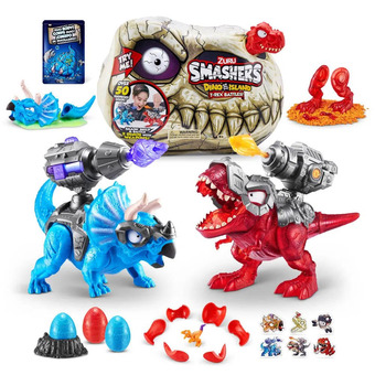 Intertoys Smashers dino island t-rex dinokop aanbieding