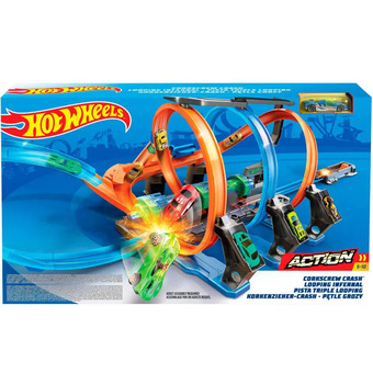 Intertoys Hot wheels kurkentrekker crash racebaanset aanbieding