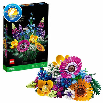 Intertoys Lego icons botanical collection wilde bloemenboeket 10313 aanbieding