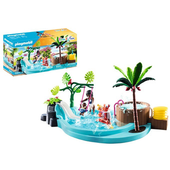 Intertoys Playmobil family fun kinderzwembad met whirlpool 70611 aanbieding