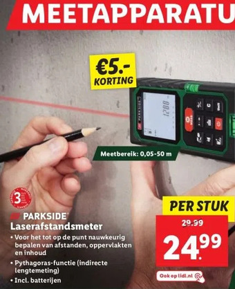 Lidl Laserafstandsmeter aanbieding