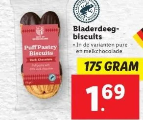 Lidl Bladerdeegbiscuits aanbieding