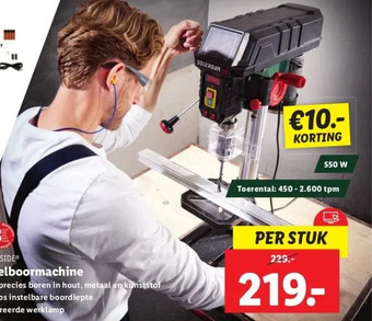 Lidl Tafelboormachine aanbieding