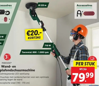 Lidl Wand- en plafondschuurmachine aanbieding