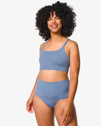 HEMA Hema niet voorgevormde top blauw (blauw) aanbieding