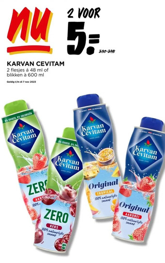 Jumbo Karvan cevitam 2 flesjes á 48 ml of blikken à 600 ml aanbieding