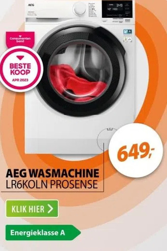 Expert Aeg wasmachine lr6koln prosense aanbieding