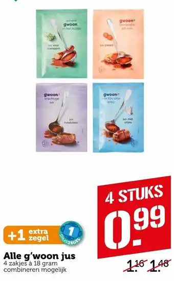 Coop G'woon Jus aanbieding