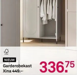 Karwei Garderobekast xina aanbieding