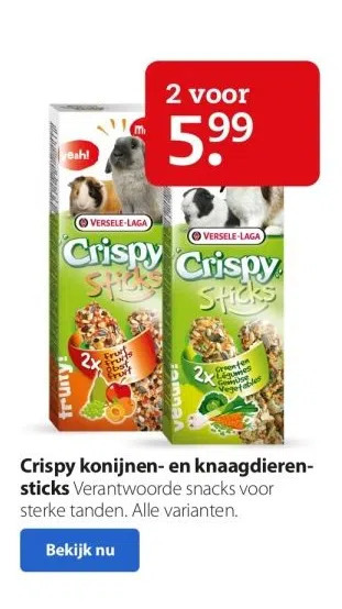 Pets Place Crispy konijnen- en knaagdierensticks aanbieding