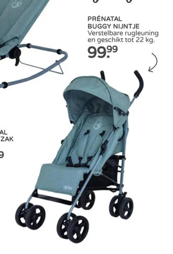 Prenatal PRÉNATAL BUGGY NIJNTJE Verstelbare rugleuning en geschikt tot 22 kg. aanbieding